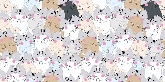 sleeping shy kittens wallpaper mural for home