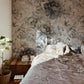 Wall Murals for Bedrooms in Black and White with Simple Flowers