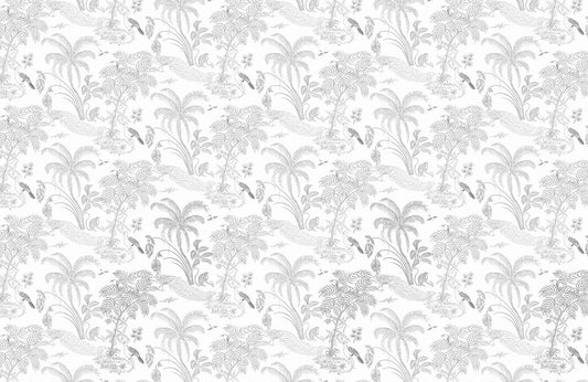 Tropical Jungle Animal Print Wallpaper