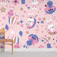 Sleep Bunny Cartoon Animal Wallpaper Room Decoration Idea