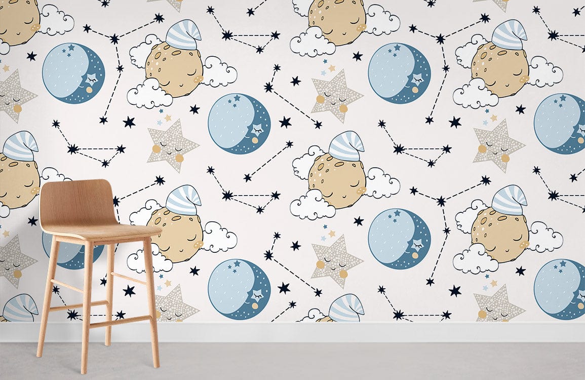 Sleeping Universe Wallpaper Mural Room Decoration Idea