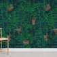 Sloth Jungle Green Kids Room Mural Wallpaper