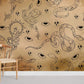 Snakes & Eyes Witchy Wall Mural for Room decor