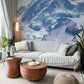 Wallpaper mural of the mountains covered in snow for the living room
