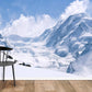 Wallpaper depicting snowy mountains