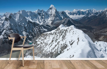 Majestic Snow-Capped Mountain Peak Mural Wallpaper