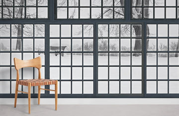 Modern Monochrome Geometric Mural Wallpaper