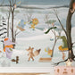 Snowland Animals Wallpaper Mural
