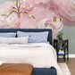 3d visual flower blossom wall mural  lounge decor