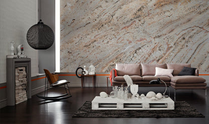 Elegant Marble Texture Luxury Mural Wallpaper in living room