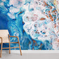 Wallpaper Mural of Blue Ocean Water Adorning the Room