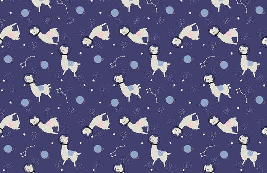 Astronaut Dog Navy Children Mural Wallpaper