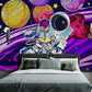 space wall mural bedroom design