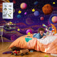 shining planets wall mural kids' room decoration
