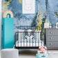 abstract blue wall mural kids'room decor