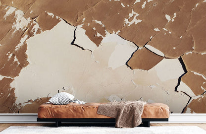 spliced industrial wall mural for room decoration idea