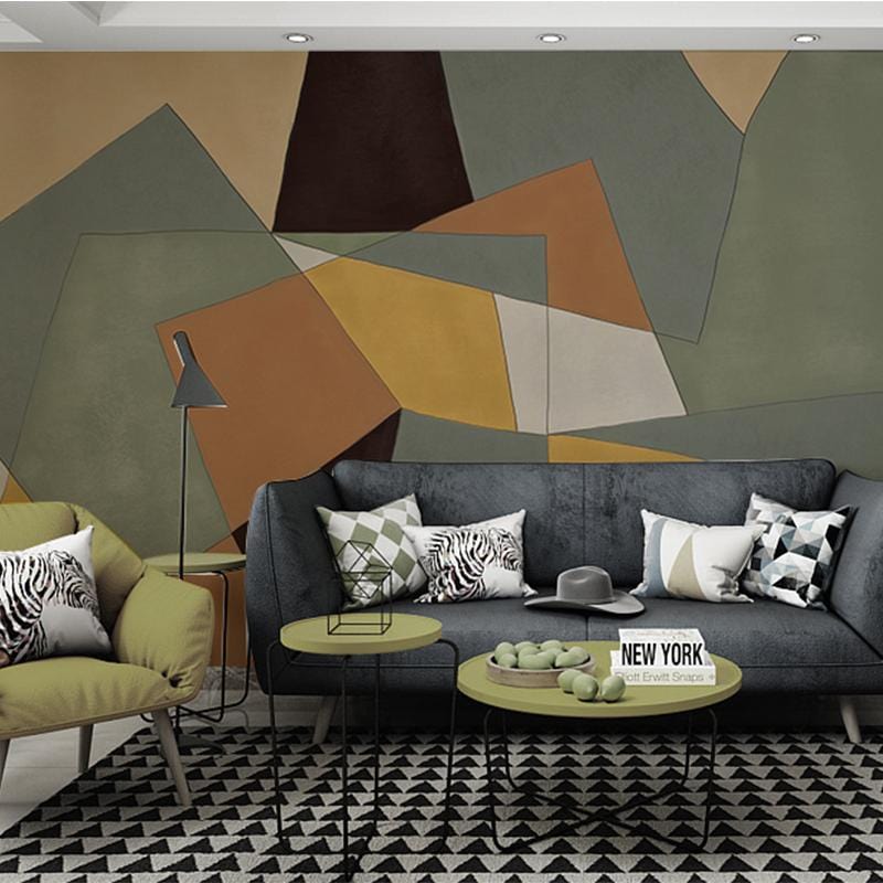 Splicing Color Block geometric wallpaper art design