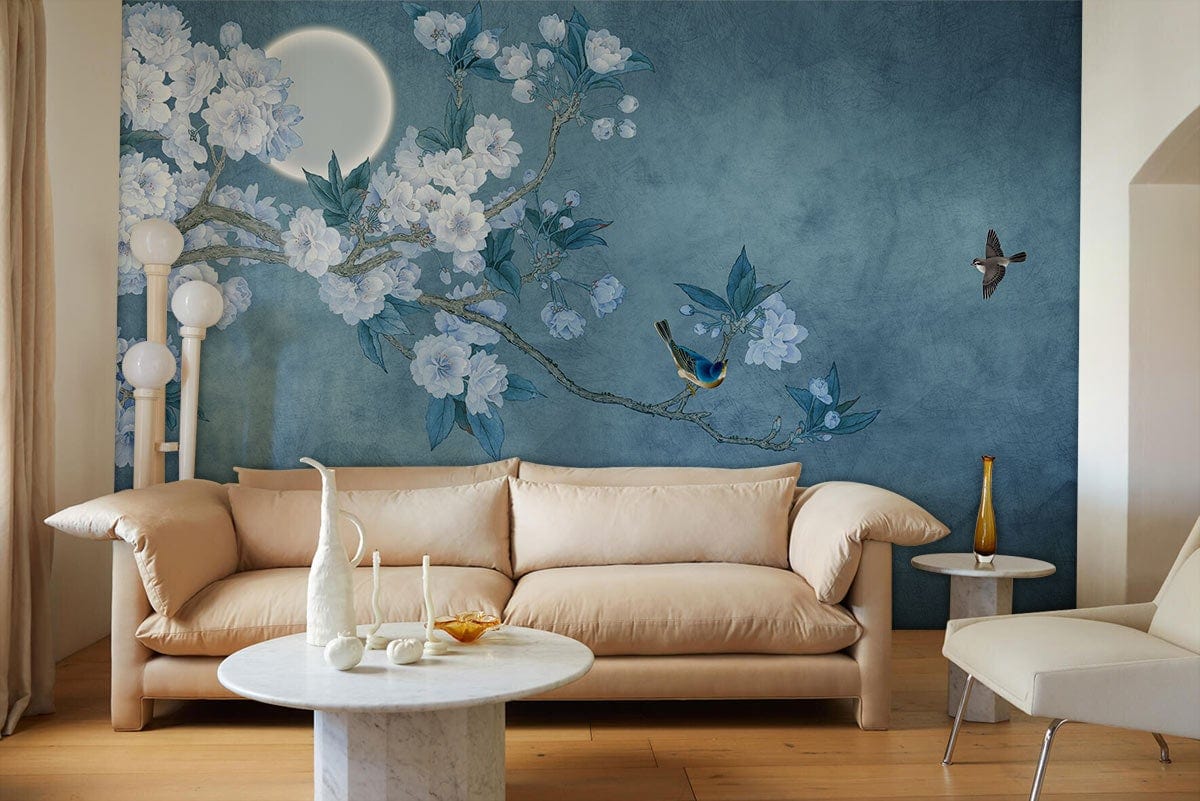 Spring Flower Mural Wallpaper Custom Design
