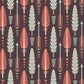 Wallpaper mural fashioned with a geometric pattern that features a repeating pattern from Peru