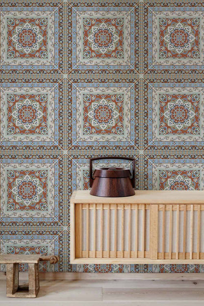 Square Patterns Wallpaper Mural Decoration Art