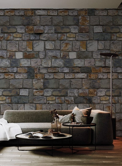 stain bricks wall mural industrial custom design