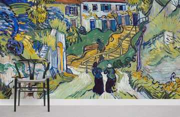 Vibrant Vintage Van Gogh Inspired Mural Wallpaper