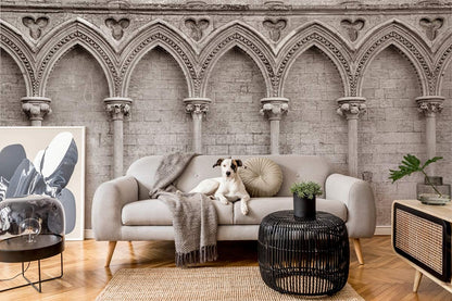 Rome style arch building wall mural decoration