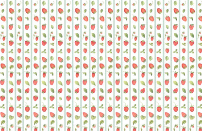 Red Floral Botanical Garden Mural Wallpaper