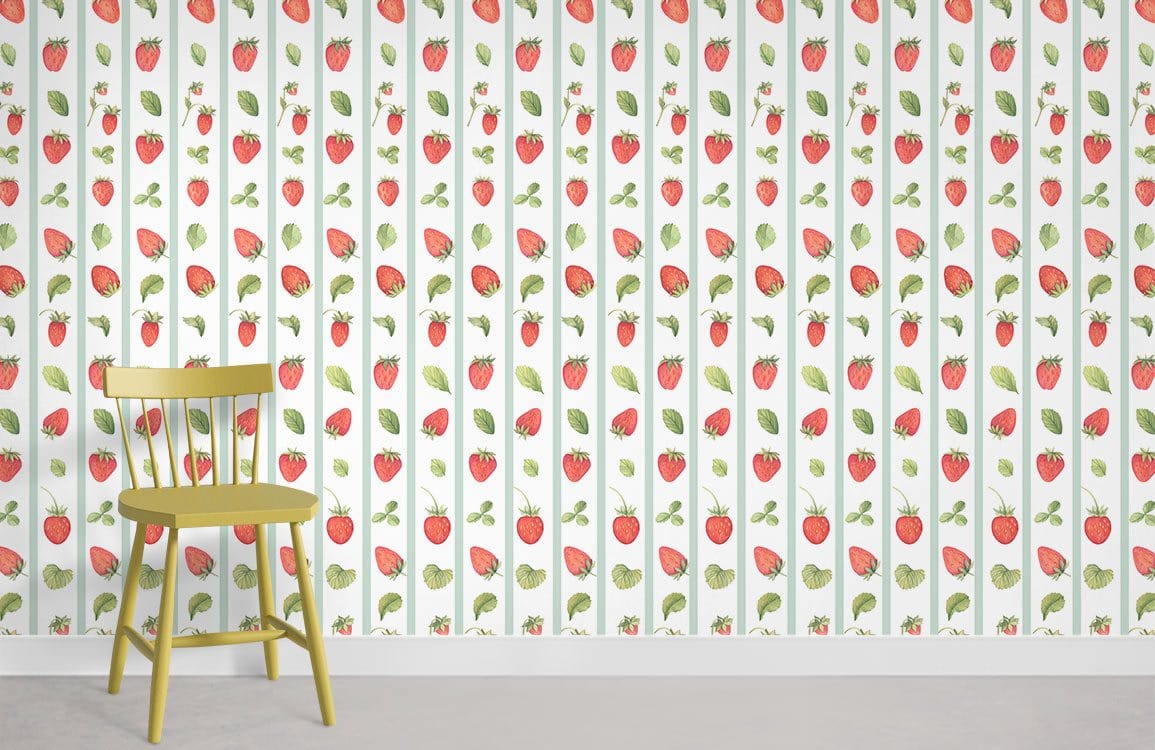 Strawberry Wallpaper Mural