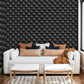 beautiful living room wallpaper with projecting metal