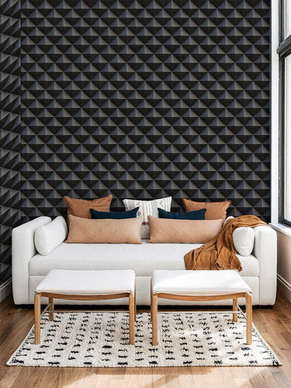 beautiful living room wallpaper with projecting metal