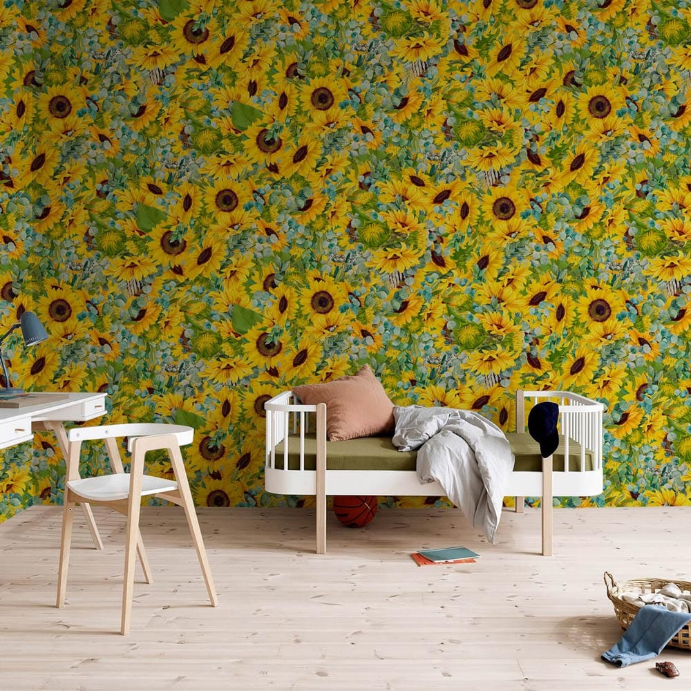 fresh sunflowers aesthetic art design for wall