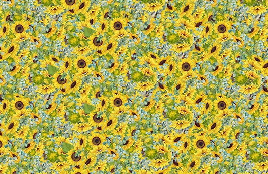 unique sunflower filed wallpaper mural design