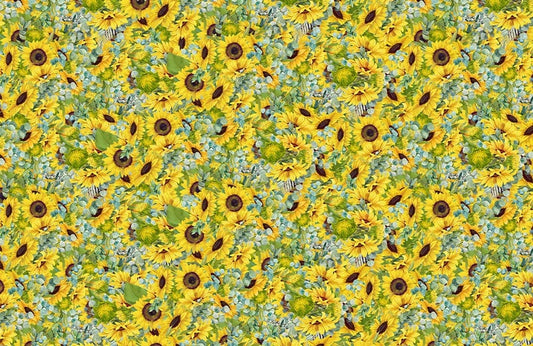 unique sunflower filed wallpaper mural design