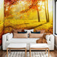 Luminous Fall Forest Scene Wallpaper Mural for Home Decoration