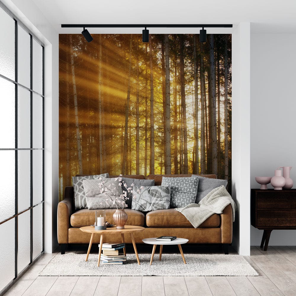 slander forest landscape wallpaper mural hallway decor