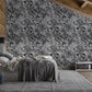 gray surface wallpaper mural bedroom design