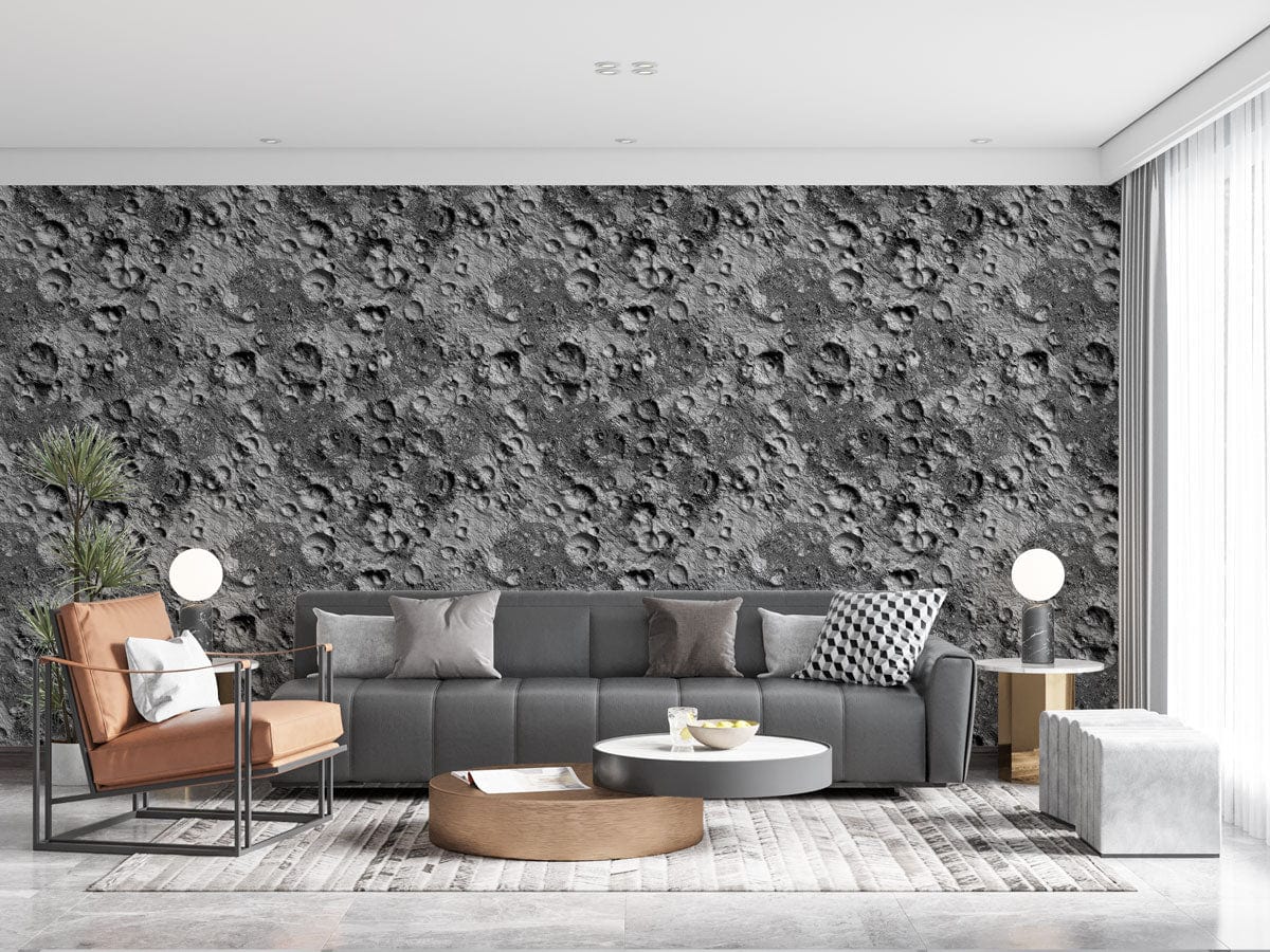 cool space and galaxy wall mural lounge design