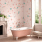 Dots on a Marble Pattern Wallpaper Mural for Use in the Decoration of Bathrooms