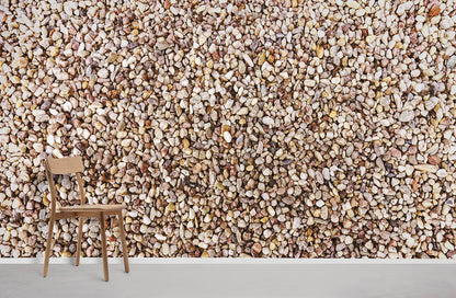 Mini Stones Wallpaper Mural for Home Decoration Featuring an Industrial Look