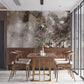 industrial art decor wall mural dining room decoraton idea
