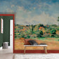peaceful village oil painting wall Murals for hallway decor