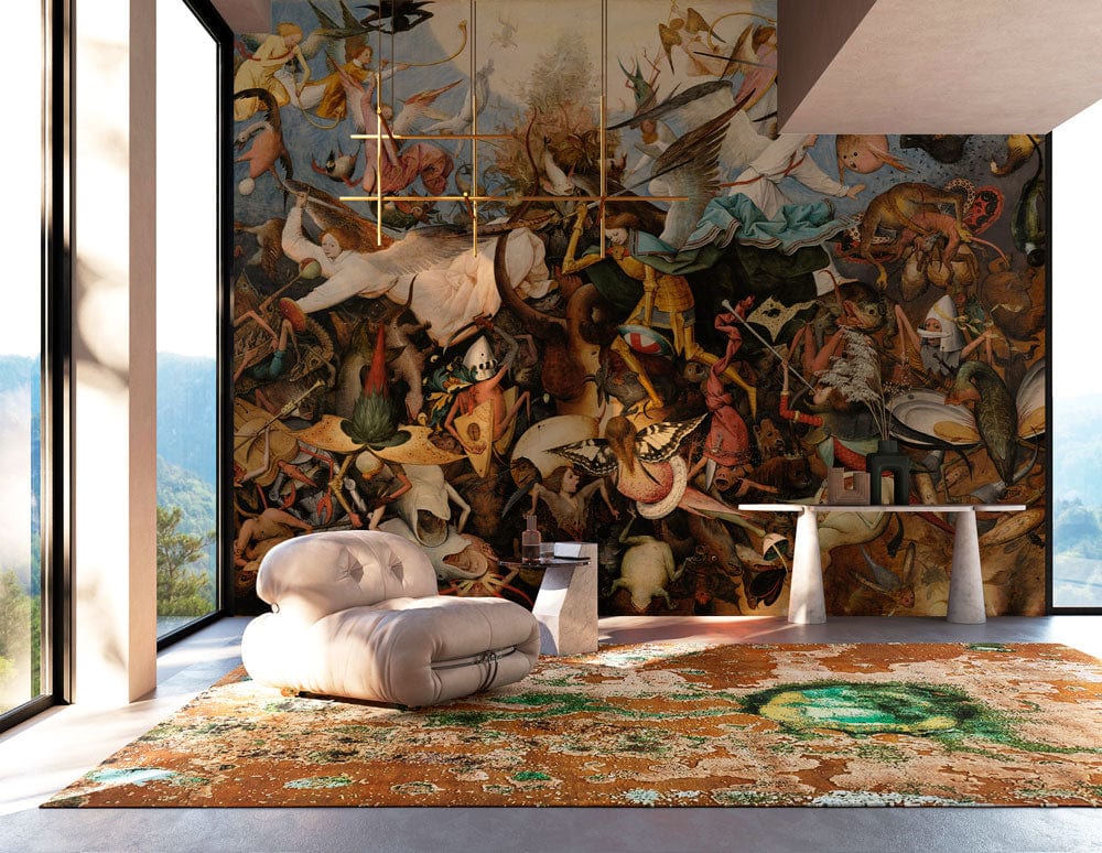 The Fall of the Rebel Angels Wallpaper Mural for living room decor
