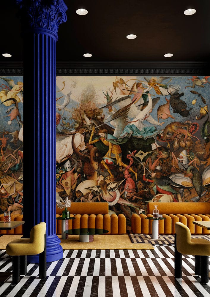 The Fall of the Rebel Angels Wallpaper Mural for hallway decor