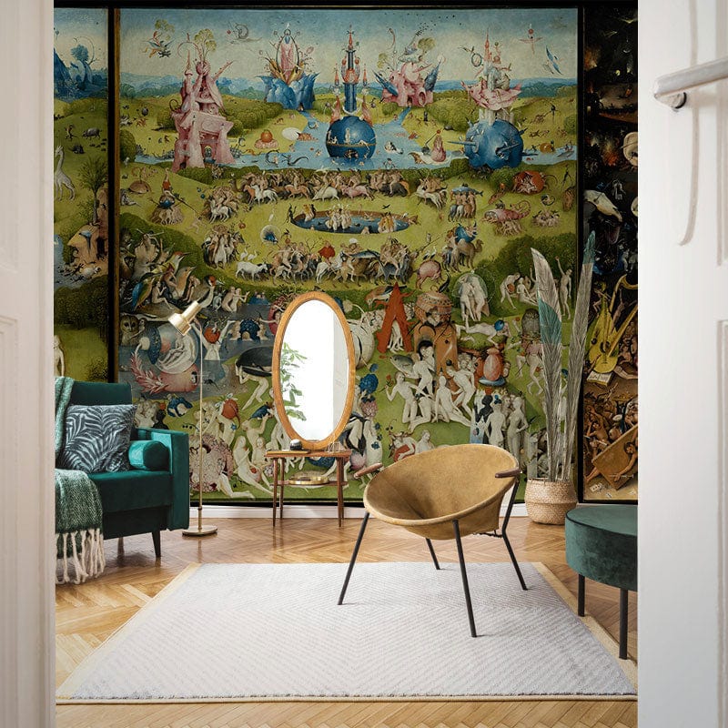The Garden of Earthly Delights Wallpaper Mural for living room decor