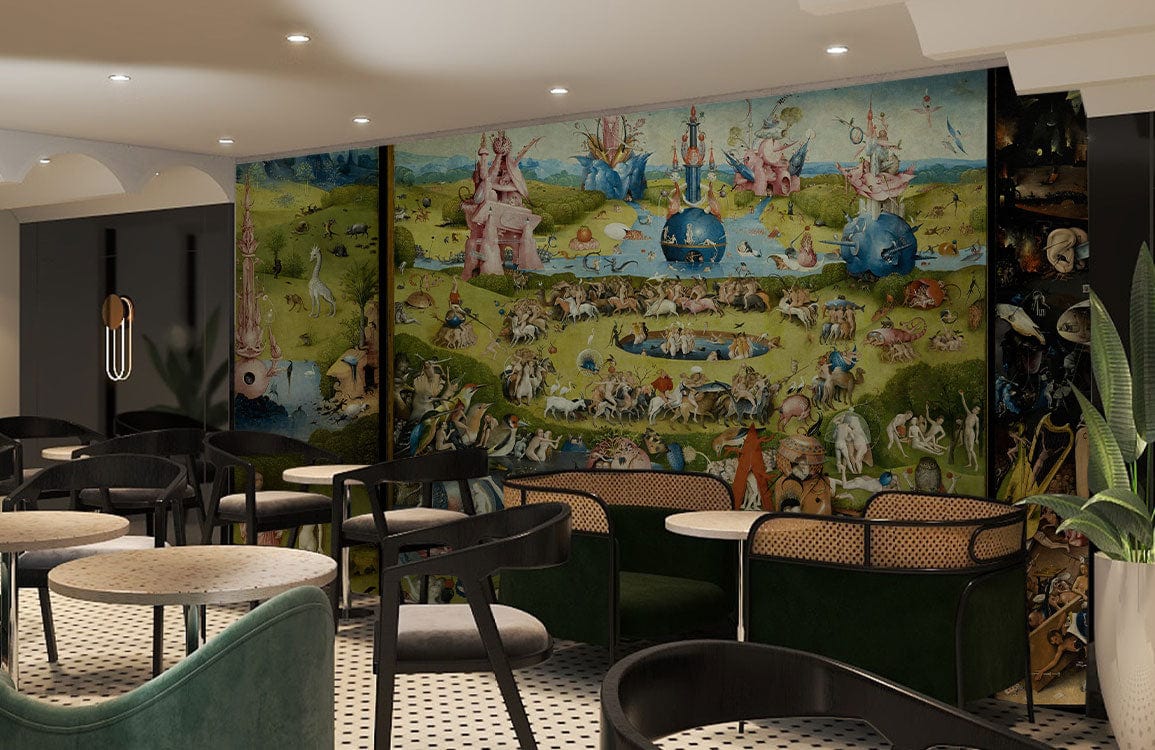 The Garden of Earthly Delights Wallpaper Mural for restaurant decor