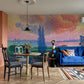 The Pink Cloud Painting Mural Decoration Art