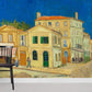 The Yellow buildings oil painting Mural Wallpaper for Room decor