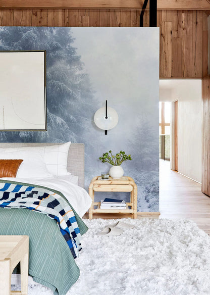 Foggy Winter Wallpaper Mural for Bedrooms