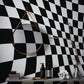 3D Illusion Waves Wallpaper Mural for Use as Decoration in Bathrooms